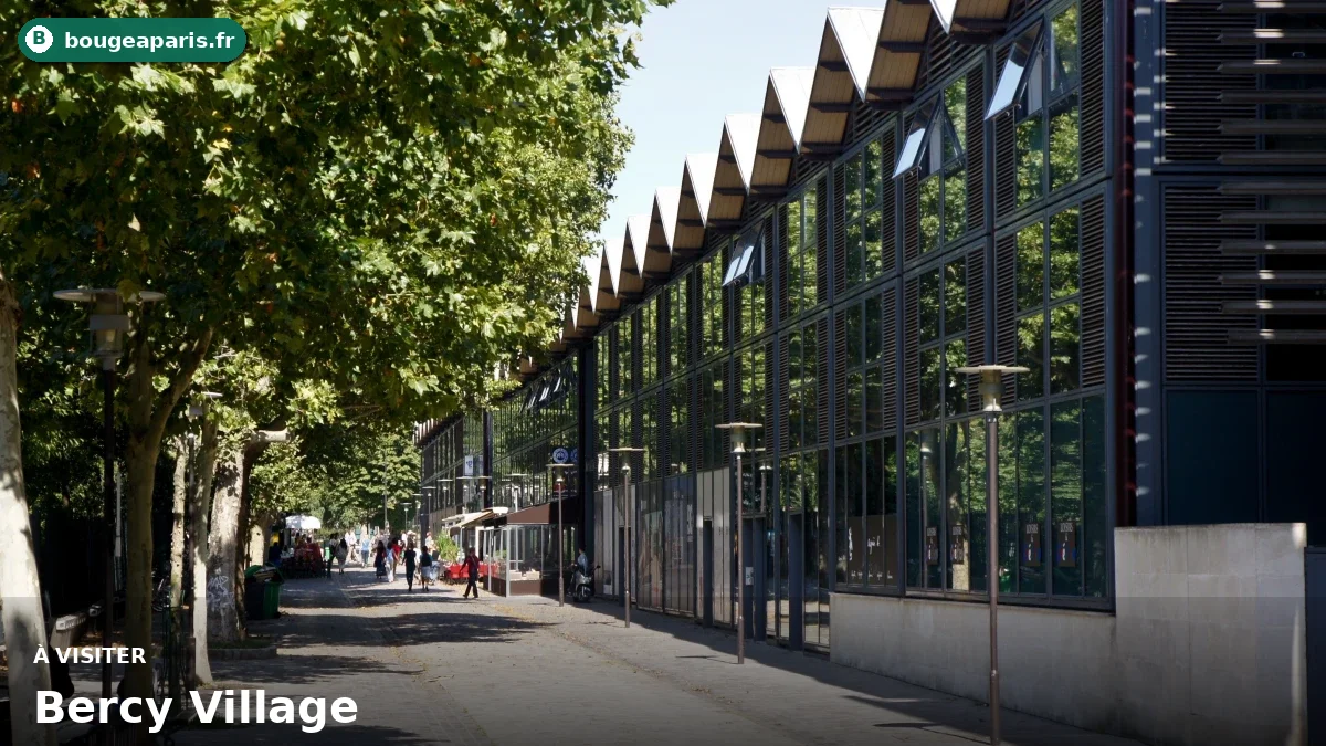 Bercy Village à Paris, station Cour Saint-Émilion