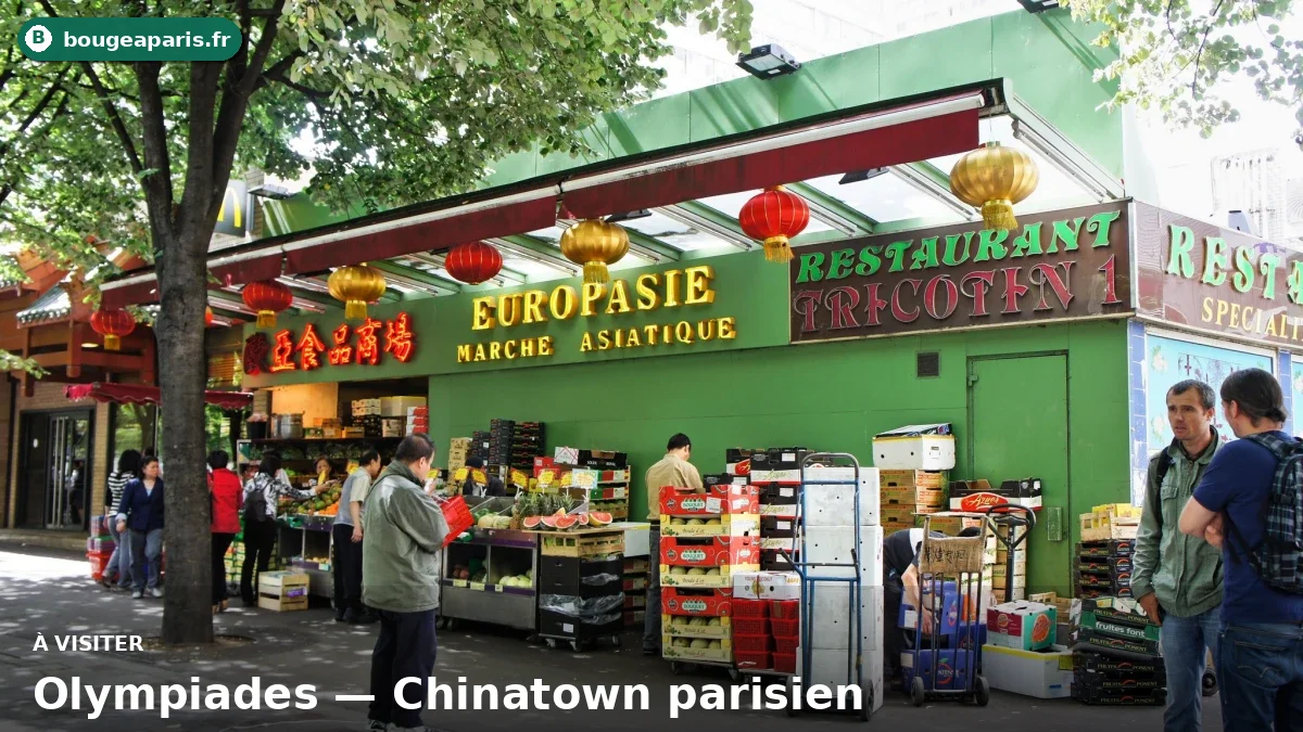 Olympiades — Chinatown parisien à Paris, station Olympiades