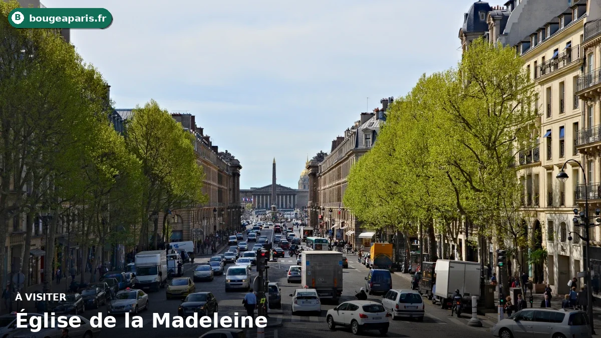 Église de la Madeleine à Paris, station Madeleine