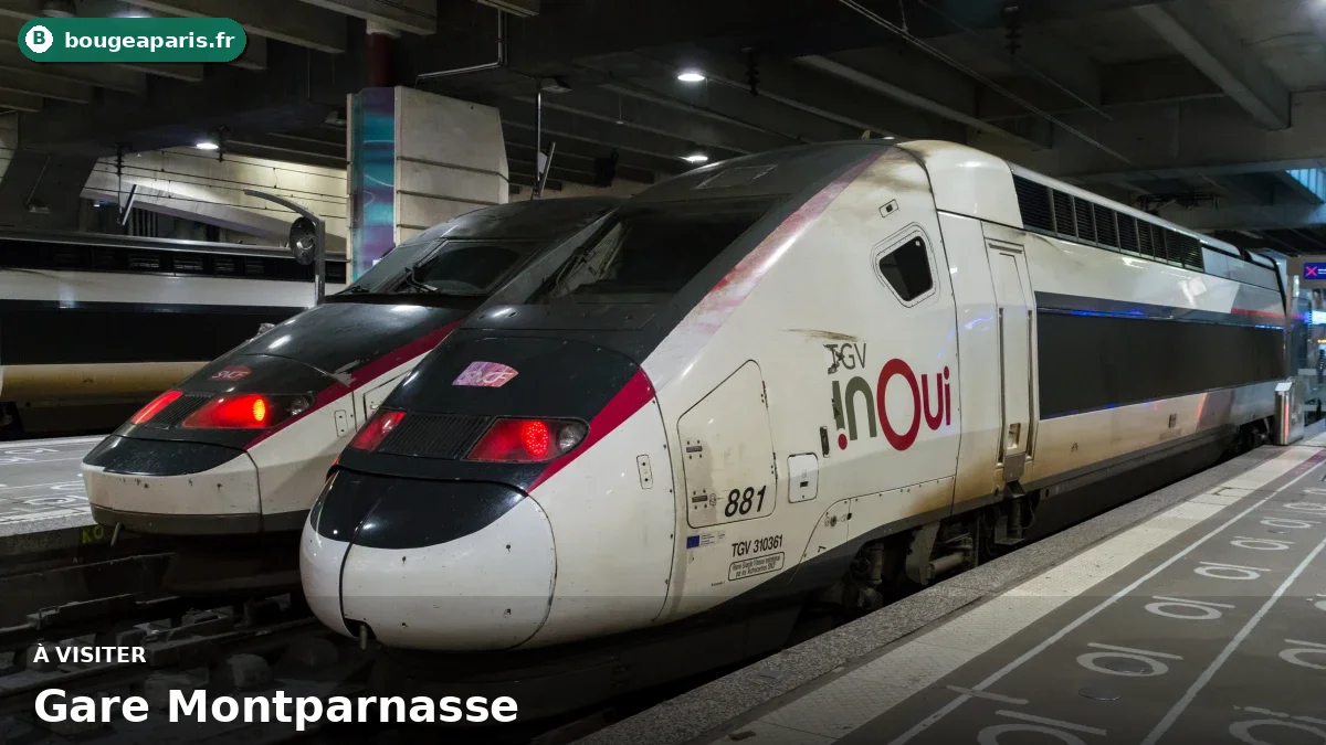Gare Montparnasse à Paris, station Montparnasse-Bienvenüe